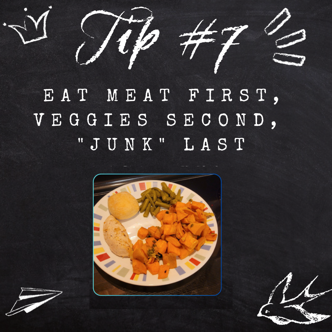How I Lost 200 Pounds: Eat Protein First, Veggies Second, “Junk” Last (Tip #7)