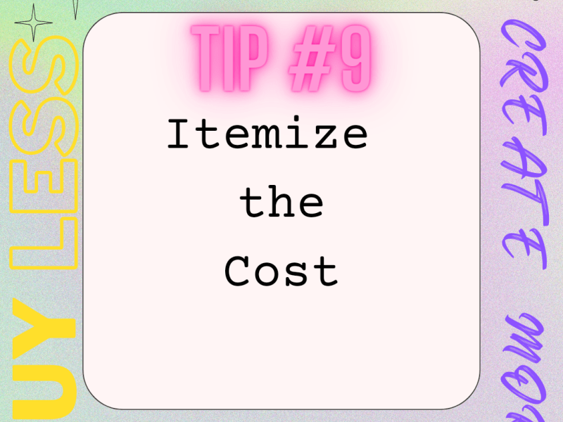 Buy Less, Create More. 15 TIPS FOR CLEANING, ORGANIZING, FRUGAL LIVING, SAVING MONEY: TIP&nbsp;#9