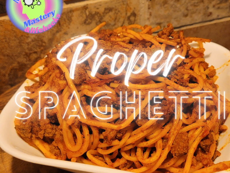 How to Make Proper&nbsp;Spaghetti